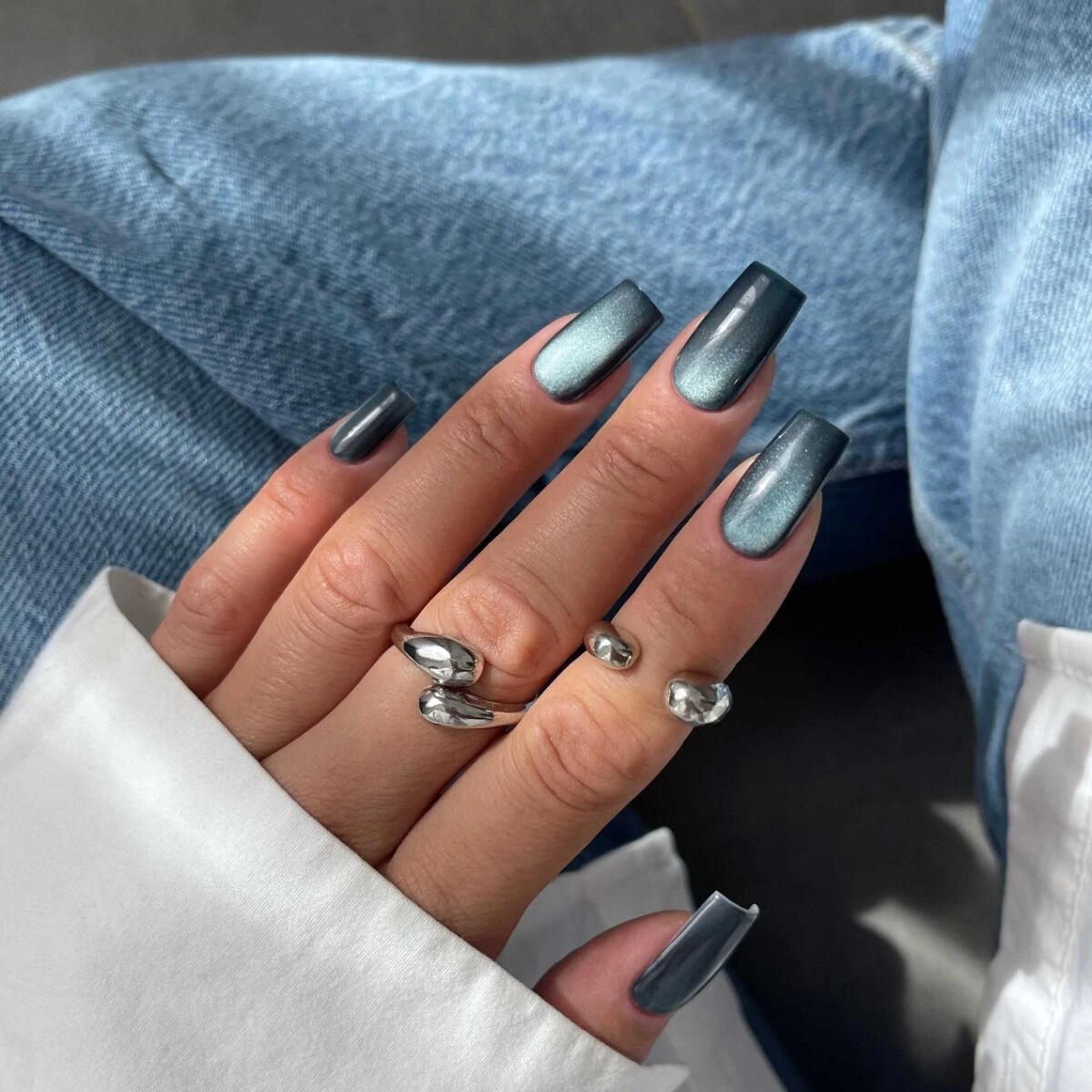 Manicure hybrydowy z nadbudową + kolor